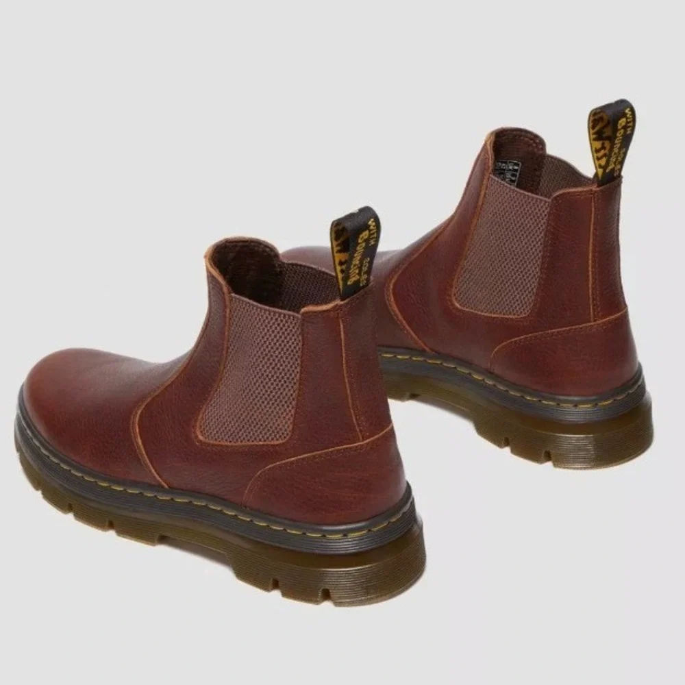 Dr. Martens Embury Ambassador Chelsea Boots Brown‎ Leather Mens 5 Womens 6 NEW